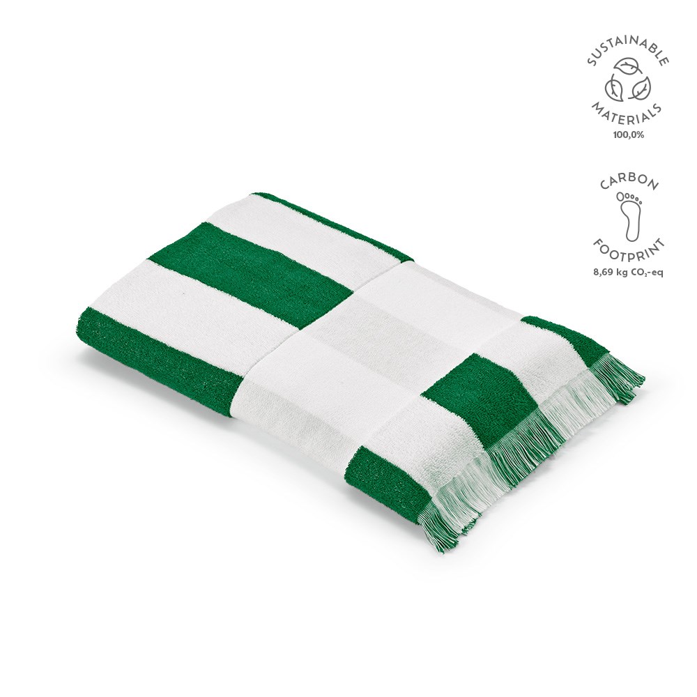 Amadeo Handdoek Gerecycled Katoen 450 grams EU - Groen