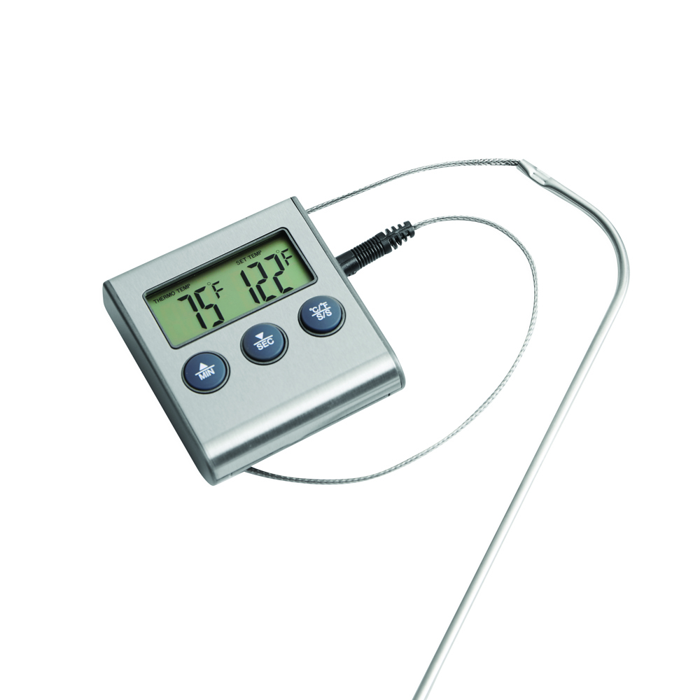 GOURMET - Kookthermometer van RVS met LCD display