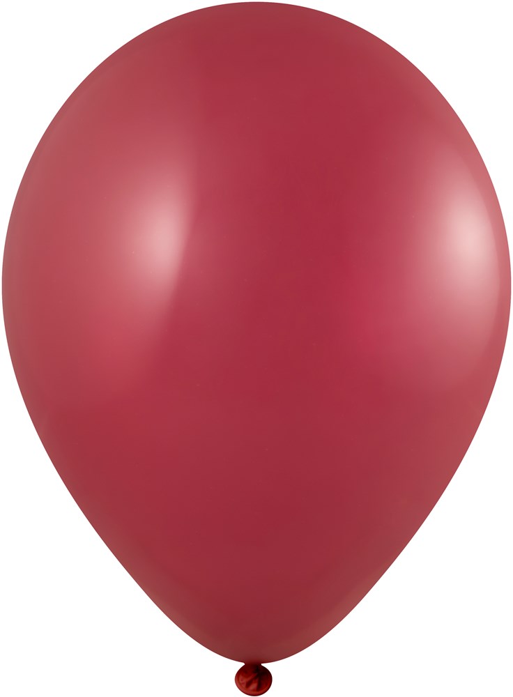 Ballonnen bedrukt 85/95 cm - Ø 33 cm - 11 inch - Burgundy (1132) Pastel (± PMS 7419)