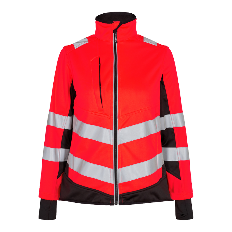 Engel Safety Ladies Softshell Jacket - Red/Black