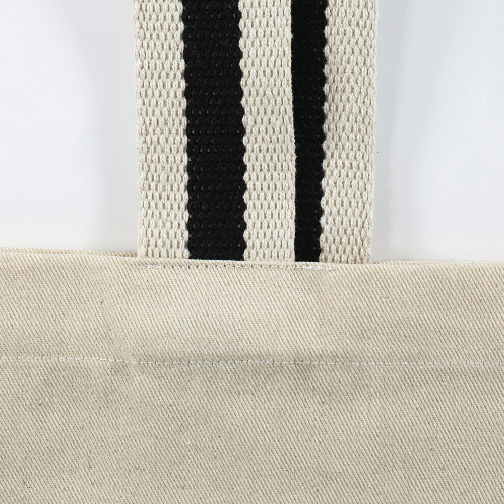 ANTWERPEN – Canvas tas met lange tweekleurige hengsels