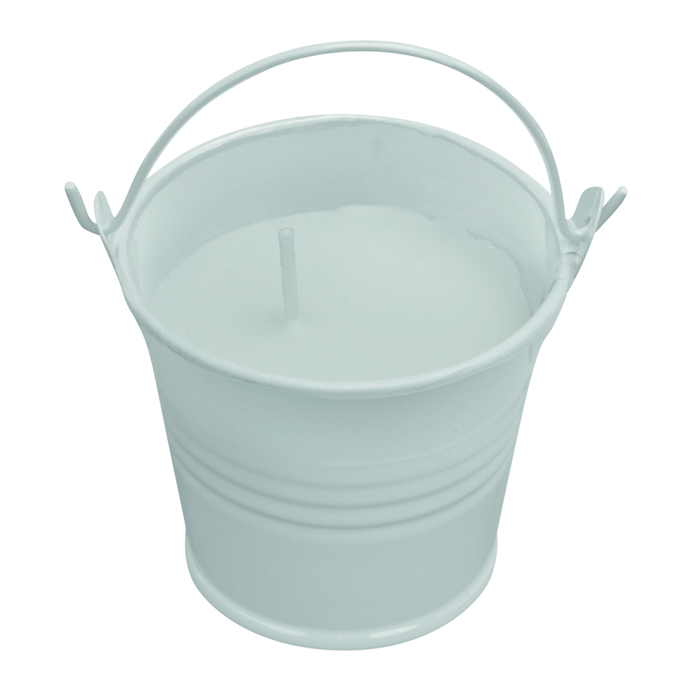 CLAM - Kaars in emmertje - Wit