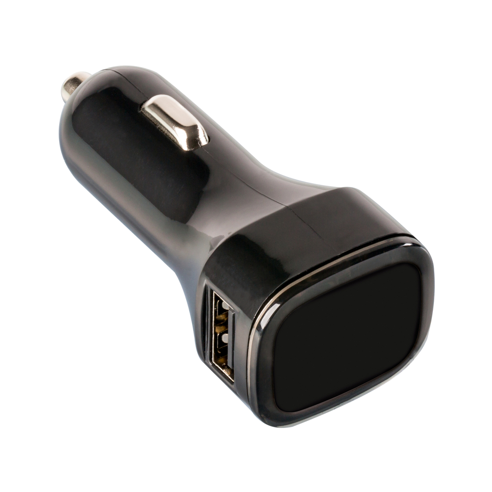 USB car charger COLLECTION 500 - zwart / zwart