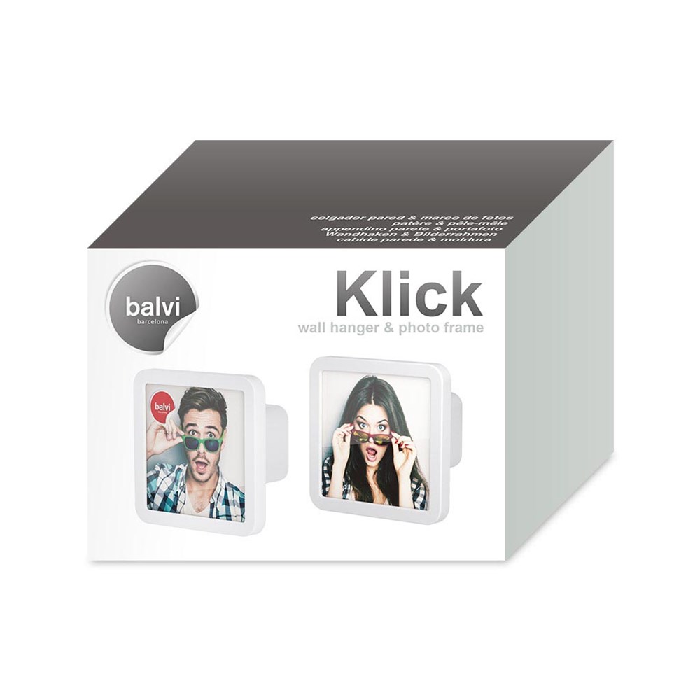 Kapstok,Klick,x2,wit,ABS