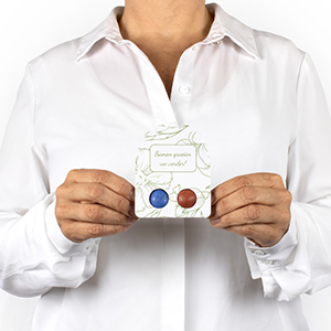 2 Flowerbombs wildbloemen 21mm met verpakking in eigen ontwerp