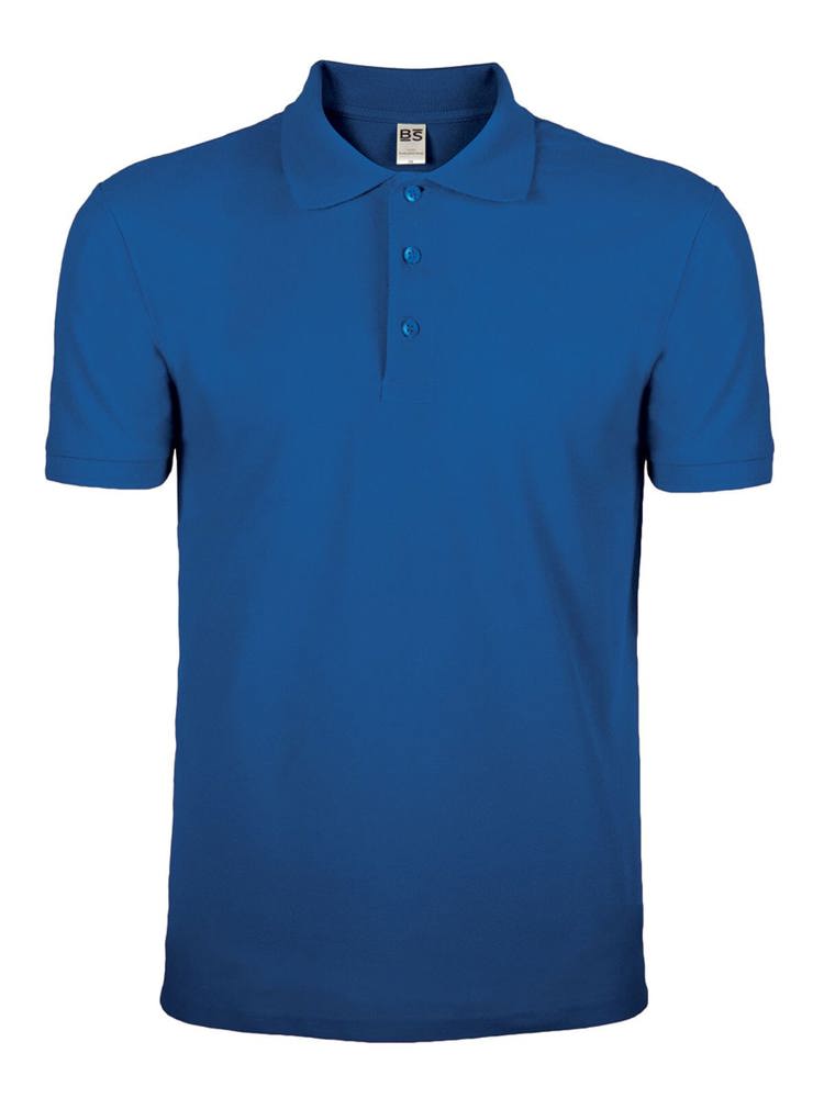 BS Evolution Polo, 180gr/m2, 100% katoen - Kobaltblauw (PMS 2145C)