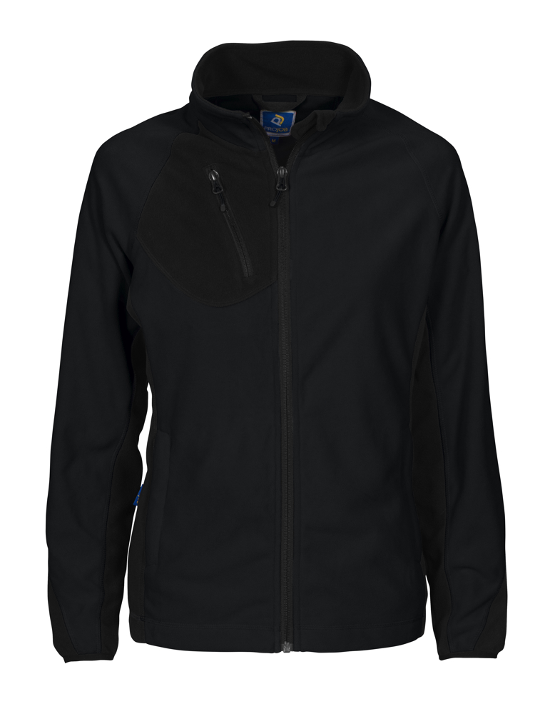 2326 DAMES MICROFLEECE - Zwart