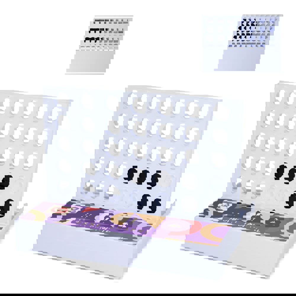 4 op een rij spel van gerecyclede materialen