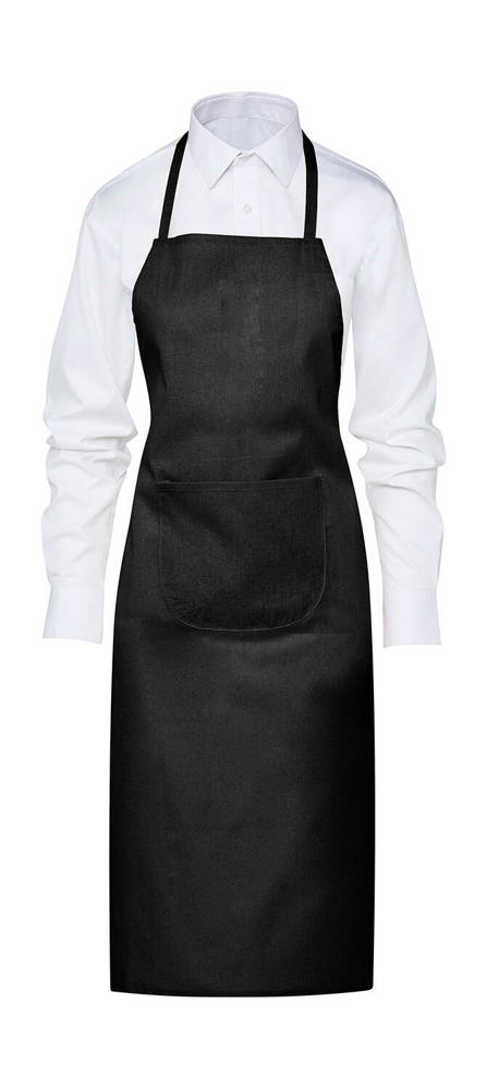 BUDAPEST Festival Apron with Pocket - Black